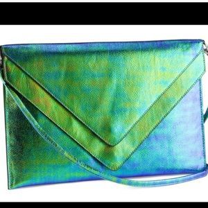 H&M Hologram Envelope Crossbody Clutch